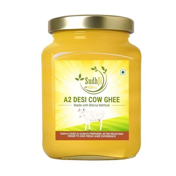SudhJi 100% Pure A2 Cow Ghee | Traditional Bilona Method | Ayurvedic Ghrita 250ML